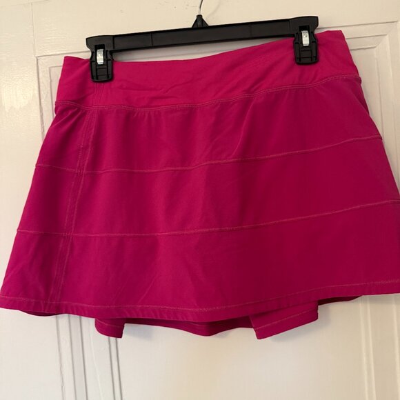Pace Rival Mid-Rise Skirt *Long - Raspberry Pink - Picture 2 of 3